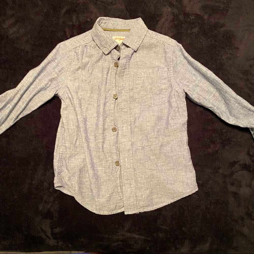 Cat & Jack Denim Button Down